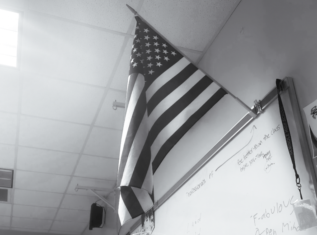 A picture of an American flag symbolizing MLK’s dream: a shared vision of unity.